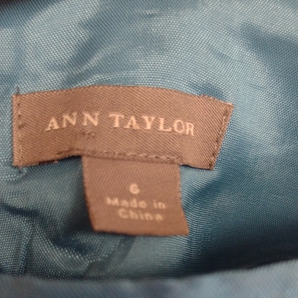 Ann Taylor Blue Strapless Sheath Mini Dress - Picture 2 of 14